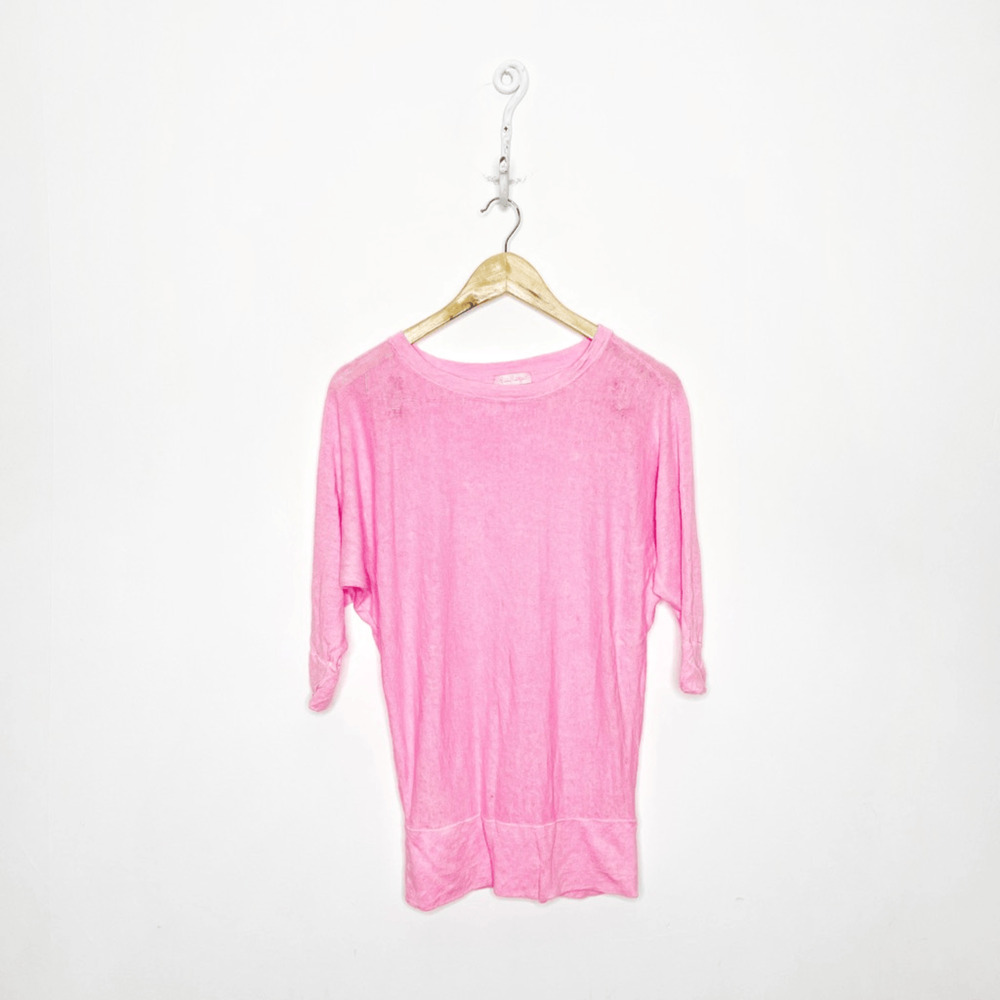 Lilly Pulitzer Bess Linen Sweater Yummy Melon lightweight dolman WOMEN'S SMALL s